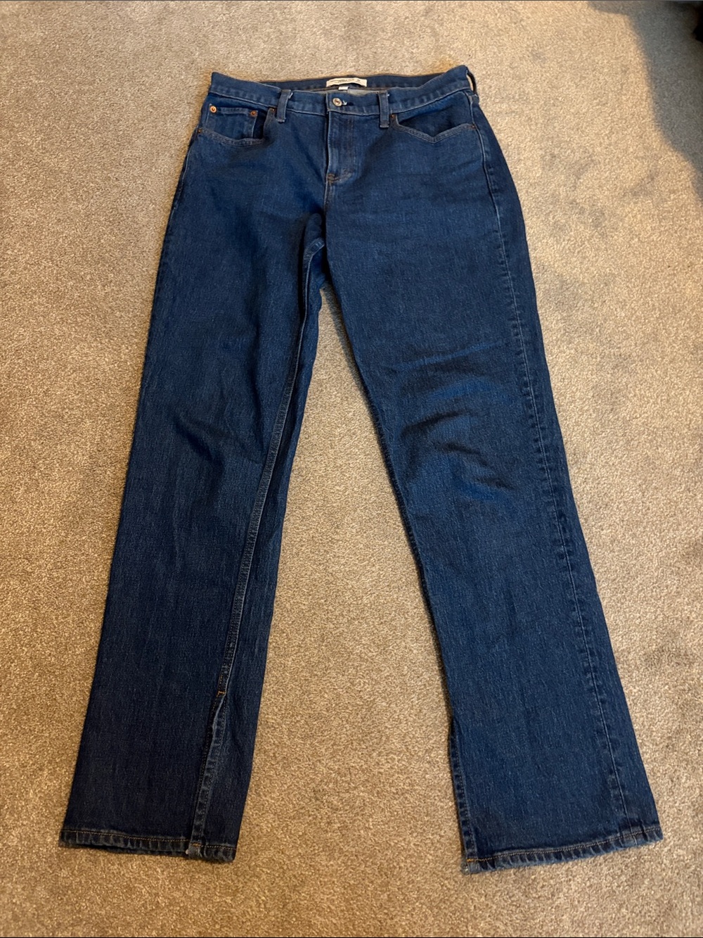 Abercrombie & Fitch curve love mid rise 90s straight jeans size 30 long